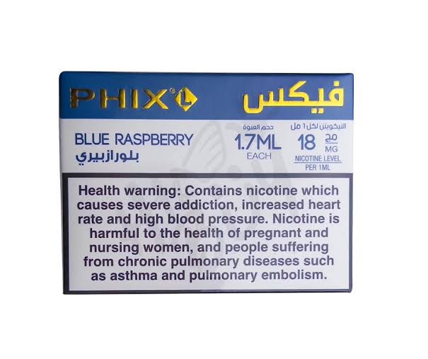 phix pods blue raspberry
